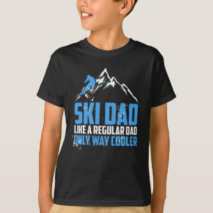 Camiseta Papá divertido de esquí - Esquiador esquiando para