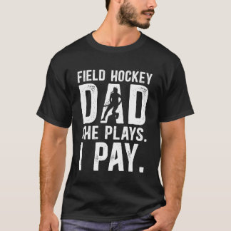 Camiseta Papá Divertido De Hockey Sobre Césped De Un Jugado