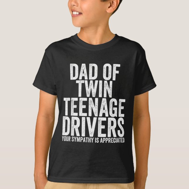 Camiseta Papá Divertido Estresado De Conductores Adolescent (Anverso)