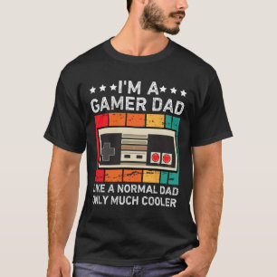 Camiseta Papá divertido jugador para hombres Papá de videoj