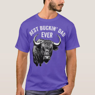 Camiseta Papá Divertido Rodeo Toros Montando Occidental Vaq