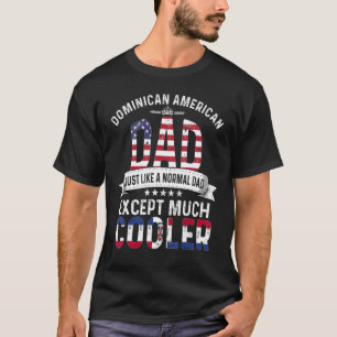 Camiseta Papá dominicano-estadounidense padre día papá domi
