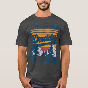 Camiseta Papá Dy Como Un Padre Santo Padre Retro Vintage