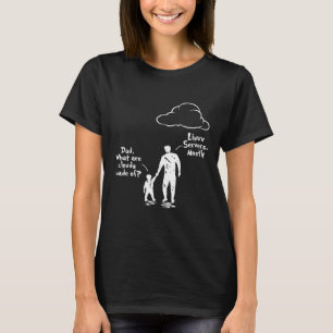Camiseta Papá E Hijo Qué Son Las Nubes Hechas De Los Servid