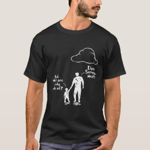 Camiseta Papá E Hijo Qué Son Las Nubes Hechas De Los Servid