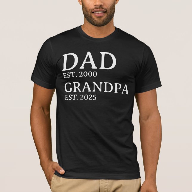 Camiseta Papá, El Abuelo Personalizado De Este. Personaliza (Anverso)