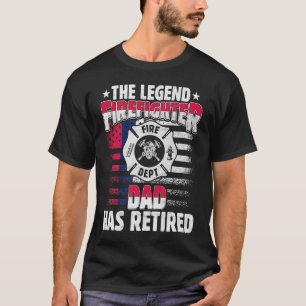 Camiseta Papá, el bombero de la leyenda, se ha retirado el