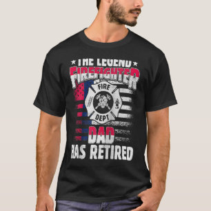 Camiseta Papá, el bombero de la leyenda, se ha retirado el 