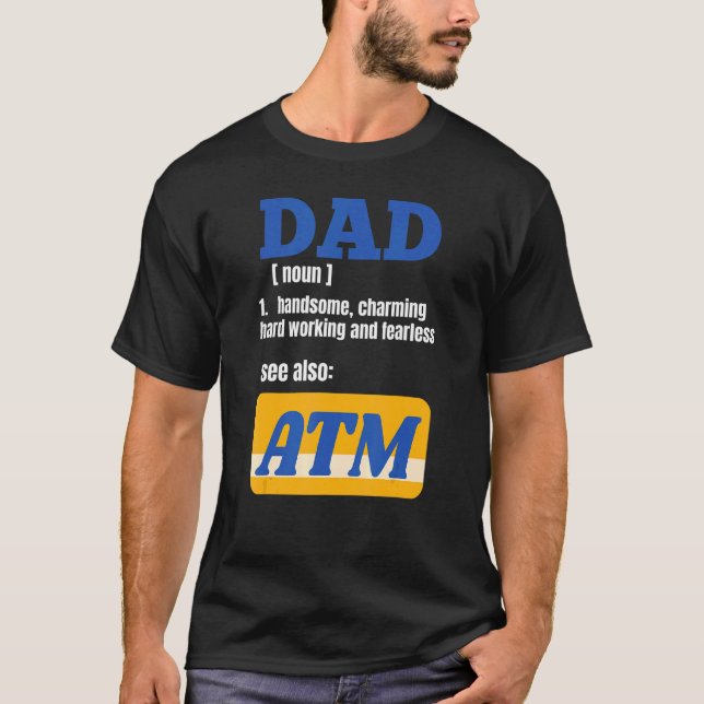 Camiseta Papá, el Chiste de definición de papá del día del  (Anverso)