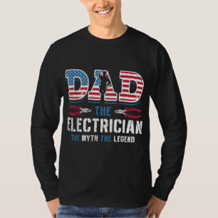 Camiseta Papá el electricista El mito de la leyenda D del p