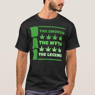 Camiseta Papá El Fumador El Mito De La Leyenda Weed Daddy
