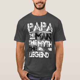 Camiseta Papá el hombre el mito el Grunge de la leyenda