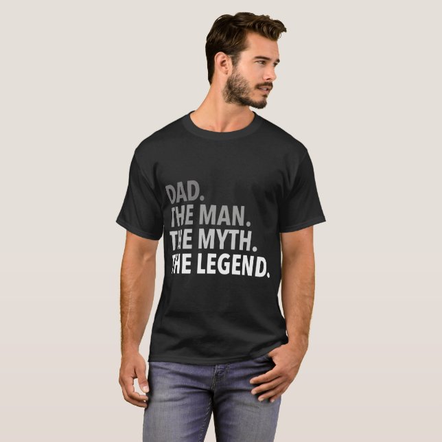 Camiseta papá el hombre el mito el padre de la leyenda (Anverso completo)