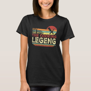 Camiseta Papá El Hombre El Mito El Padre Vintage Cocinero