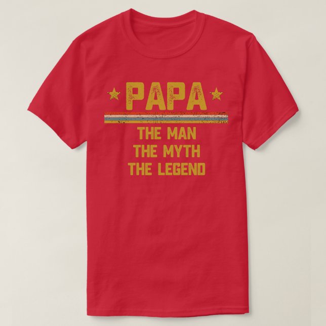 Camiseta Papa El Hombre El Mito El Regalo Del Padre De La L (Diseño del anverso)
