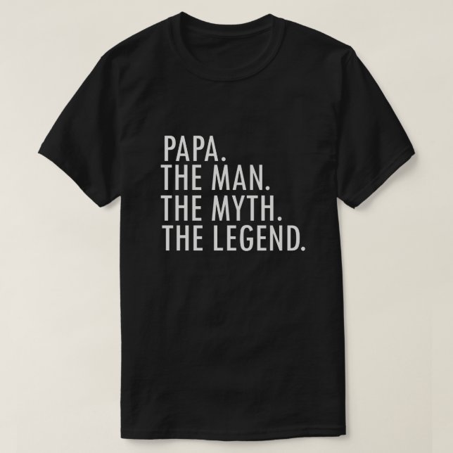Camiseta Papá el hombre el mito el regalo divertido de la (Diseño del anverso)