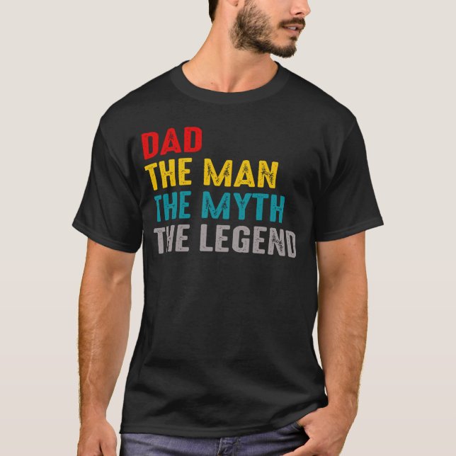 Camiseta papá el hombre el mito la leyenda (Anverso)