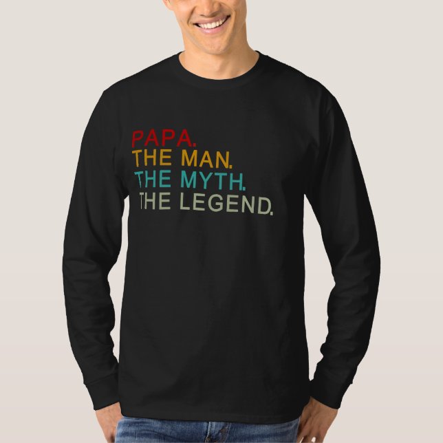 Camiseta papa el hombre el mito la leyenda (Anverso)