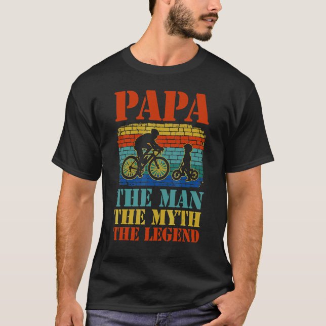 Camiseta Papa El Hombre El Mito La Leyenda Divertido Papá C (Anverso)