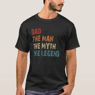 Camiseta Papá El Hombre El Mito La Leyenda Vintage Retro Da