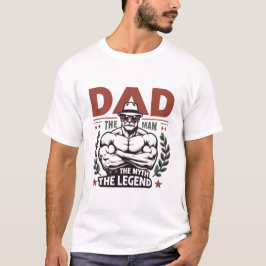 Camiseta Papá El Hombre El Mito La Leyenda Vintage Superhér