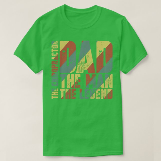Camiseta Papá El Hombre El Quiropráctico La leyenda (Diseño del anverso)
