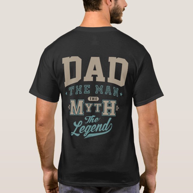 Camiseta Papá El Hombre La Leyenda (Reverso)