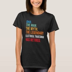 Camiseta Papá El Legendario Comerciante De Electricidad Se 