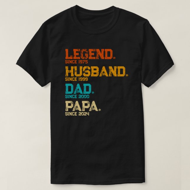 Camiseta Papá, el marido de la leyenda personalizado desde 