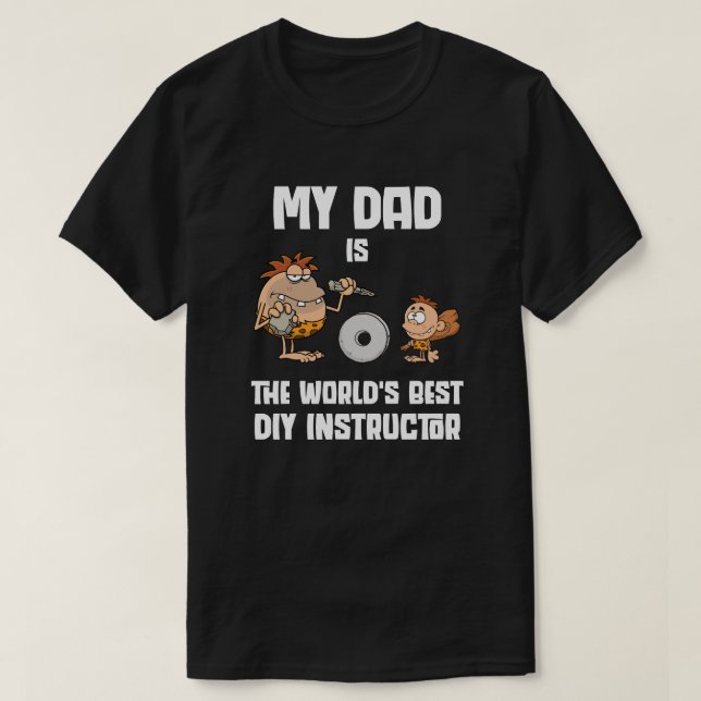 Camiseta Papá - El mejor instructor de bricolaje del mundo (Diseño del anverso)