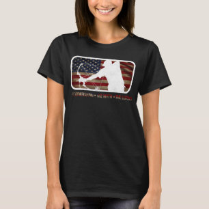 Camiseta Papá el mito de la bolera la leyenda Bandera ameri