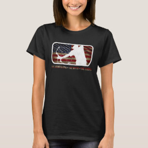 Camiseta Papá el mito de la bolera la leyenda Bandera ameri