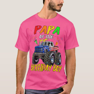 Camiseta Papa El Monstruo Del Niño De Cumpleaños Camión