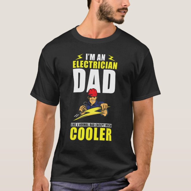 Camiseta Papá Eléctrico Hombre Soy Un Papá Electricista Com (Anverso)