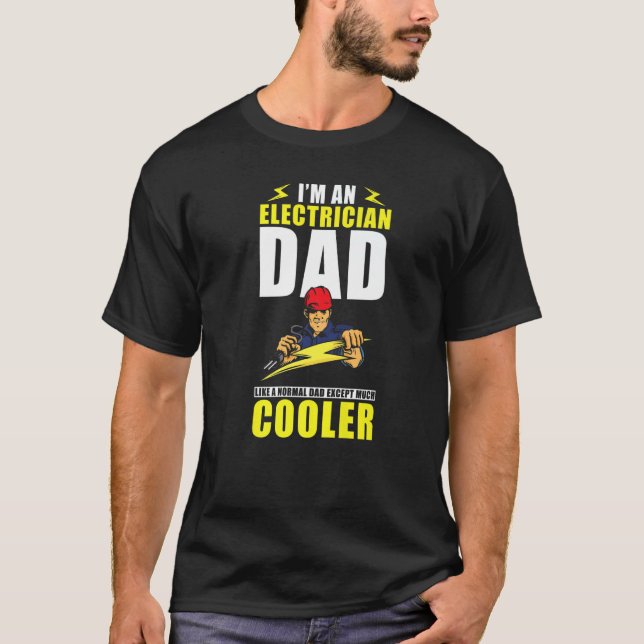 Camiseta Papá Eléctrico Hombre Soy Un Papá Electricista Com (Anverso)