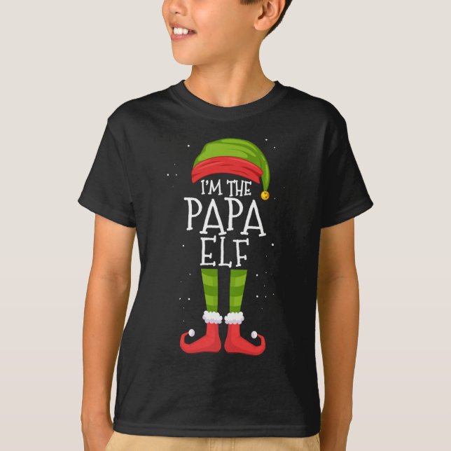 Camiseta Papa Elf coincidiendo con Fiesta de Navidades fami (Anverso)