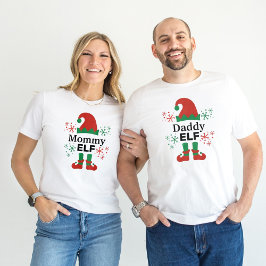 Camiseta Papá Elfo Hombre Navidad Blanca