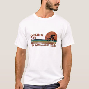 Camiseta Papá en bicicleta como un papá normal pero más gen