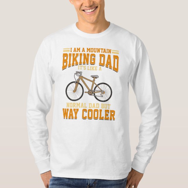 Camiseta Papá en bicicleta de montaña es como un amante nor (Anverso)