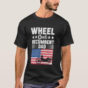 Camiseta Papá en triciclo reclinado andando en bicicleta re