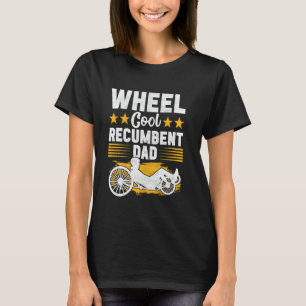 Camiseta Papá en triciclo reclinado montando Bicicleta recl