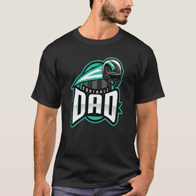Camiseta Papá entrenador de fútbol papá papá papá (Anverso)