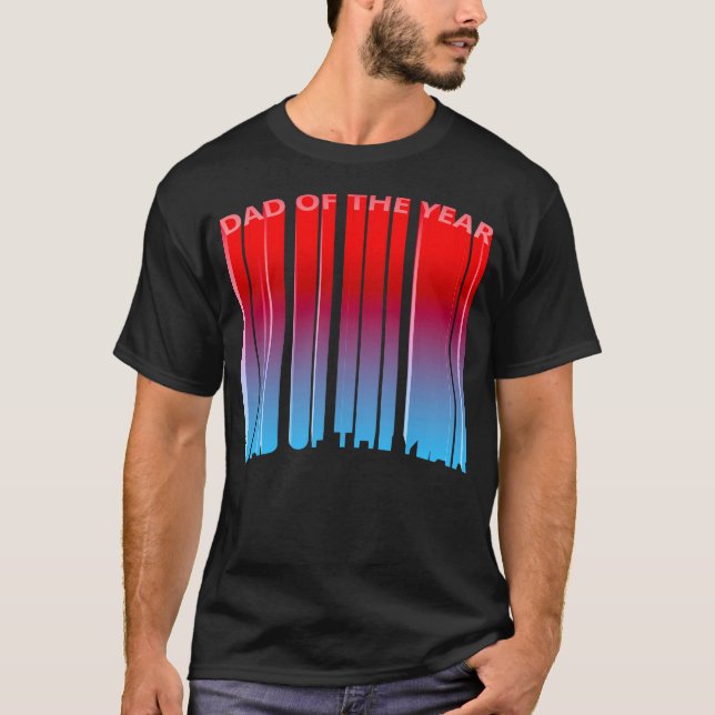 Camiseta Papá épico 3D de la pendiente del año (Anverso)