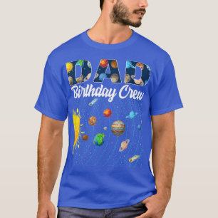 Camiseta Papá Equipo de Cumpleaños Espacio Ultraterrestre S