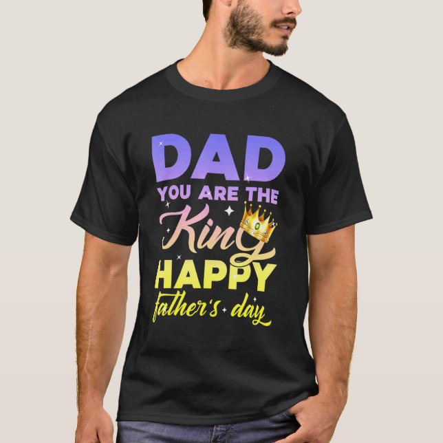 Camiseta Papá, Eres El Rey Feliz (Anverso)