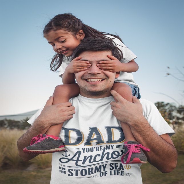 Camiseta Papá, eres mi ancla - Día del Padre Náutico (Subido por el creador)
