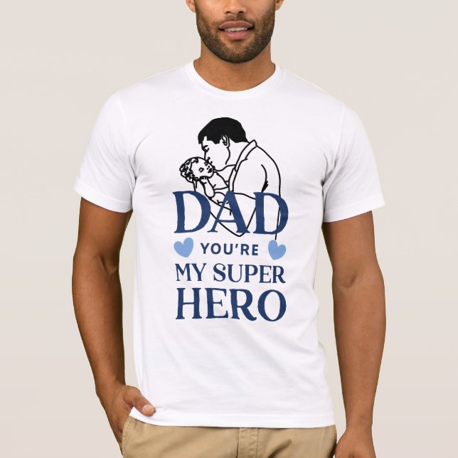 Camiseta Papá, eres mi superhéroe (Anverso)