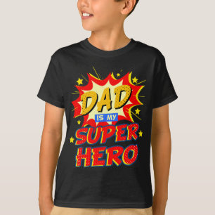 Camiseta Papá es el día de mis padres superhéroes
