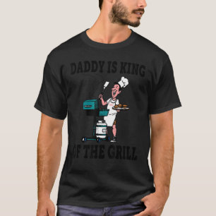 Camiseta Papá Es El Rey De La Barbacoa Grill Chef Dad Appar
