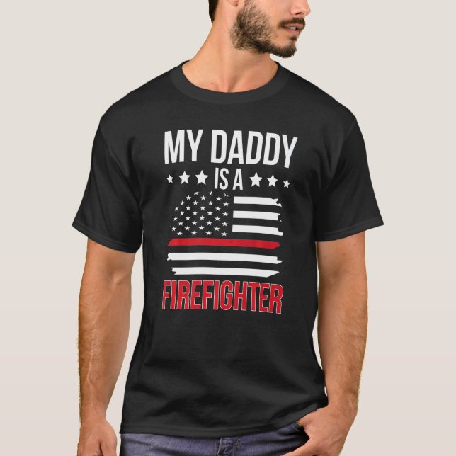 Camiseta Papá Es Hija De Bombero. (Anverso)